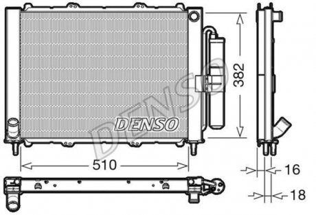 Радиатор охлаждения DENSO DRM23103