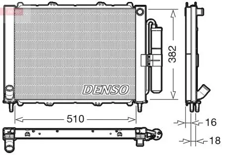 Радиатор охлаждения DENSO DRM23103