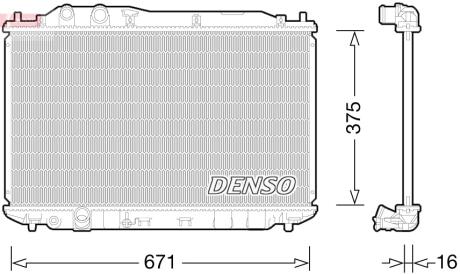 Радиатор DENSO DRM40028