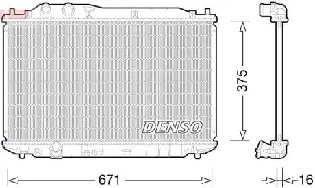Радіатор DENSO DRM40028