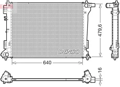 Радиатор HYUNDAI/KIA Tucson/Sportage \'\'15>> DENSO DRM41019