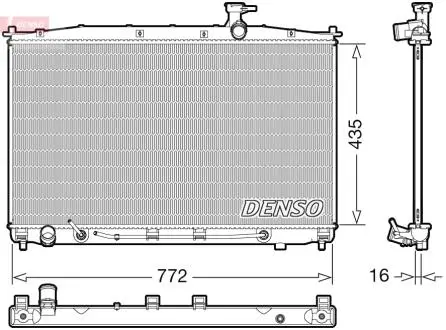 Радиатор HYUNDAI SantaFe \'\'06-12 DENSO DRM41024