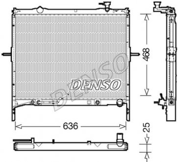 Радиатор DENSO DRM43002 (фото 1)