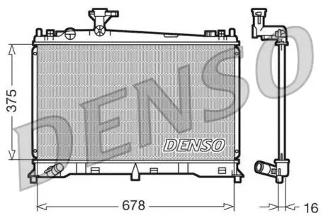 Радиатор MAZDA 6 \'\'1,8-2,3 "02-07 DENSO DRM44010