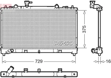 Теплообмінник DENSO DRM44038