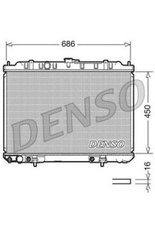 Радиатор охлаждения DENSO DRM46008