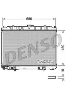 Радиатор охлаждения DENSO DRM46008