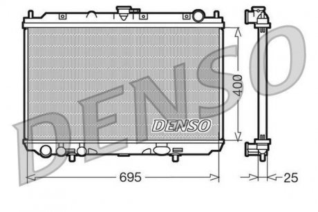 Радиатор охлаждения DENSO DRM46016 (фото 1)