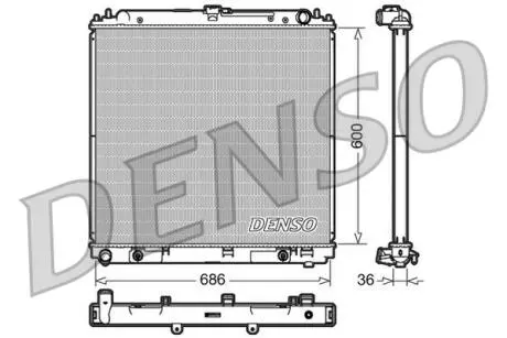 Радиатор DENSO DRM46032