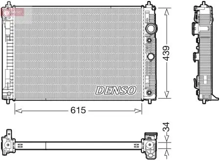 Радиатор охлаждения DENSO DRM46045