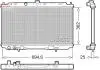 Радіатор двигуна (мкпп) NISSAN PRIMERA 1.9D 04.03- DENSO DRM46073 (фото 1)