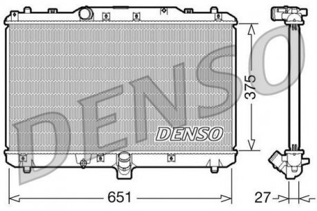 Радиатор DENSO DRM47022 (фото 1)