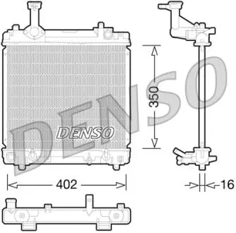 Радиатор, охлаждение двигателя DENSO DRM47027