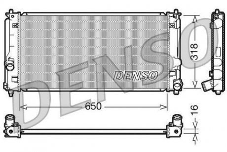 Радиатор, охлаждение двигателя DENSO DRM50044 (фото 1)