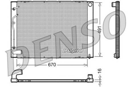 Радіатор, охолодження двигуна DENSO DRM50054 (фото 1)