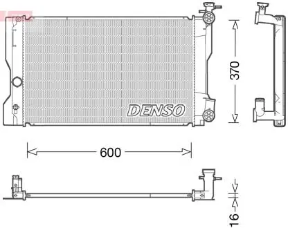 Радиатор двигателя DENSO DRM50091