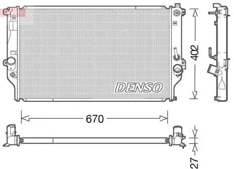 Радиатор DENSO DRM50092