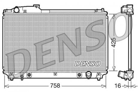 Радиатор, охлаждение двигателя DENSO DRM51003 (фото 1)
