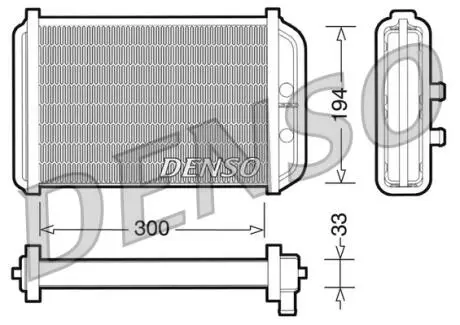 Радиатор печки DENSO DRR09033