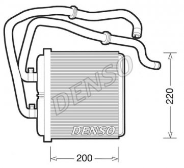 Радиатор печки DENSO DRR12003