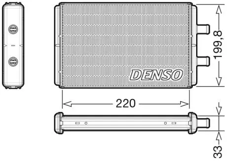 ТЕПЛООБМІННИК - DAILY DENSO DRR12016