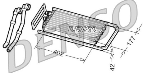 Радиатор печки DENSO DRR12100