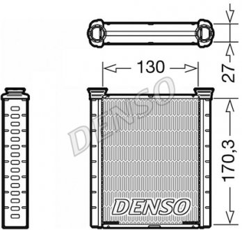 Радіатор пічки DENSO DRR46001