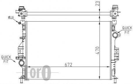 Радіатор двигуна FORD DEPO 0170170050 (фото 1)