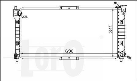 Радіатор DEPO 0300170011