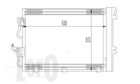 Радіатор кондиціонера DEPO 0370160023