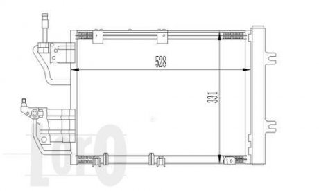 Радіатор кондиціонера DEPO 0370160035