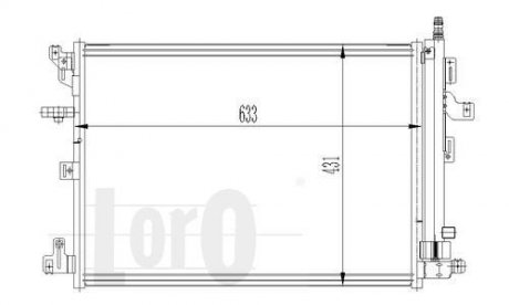 Конденсер кондиціонера DEPO 0520160006