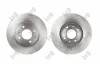 Диск тормозной (передний) Hyundai Accent III 05-10/Kia Rio II 05- (256x22) (с покрытием)(вентилир.) DEPO 23103117 (фото 1)