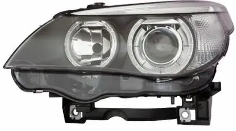 Фара Прав (xenon, D2S/H7/LED/W5W, електричн, з мотором, колір відбивача: чорн) BMW 5 E60, E61 07.03-02.07 DEPO 4441138RMLEHM2