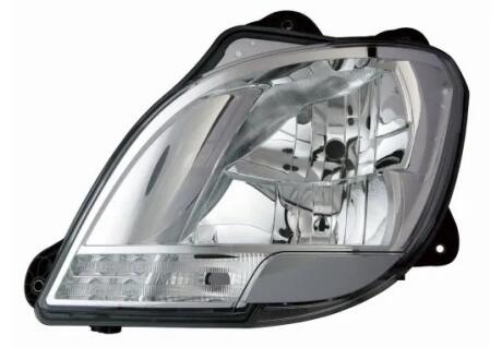 Фара Лів (H1/H7/LED/PY21W, електричн, без мотора, включає денні ходові вогні, колір відбивача: хром, колір повороту: прозор) DAF CF, XF 106 10.12- DEPO 4501105LLDEM