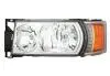 Фара Лів (H1/H7/LED, ручн, включає денні ходові вогні, колір відбивача: хром, колір повороту: помаранчевий) SCANIA G I, P I, P,G,R,T, R I, T 01.03- DEPO 7711105LLDEU (фото 1)