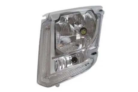 Фара Лів (H4/LED/PY21W, електричн, без мотора, включає денні ходові вогні, колір відбивача: хром, колір повороту: білий) VOLVO FL III 05.13- DEPO 7731158LXLDEM