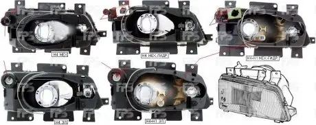 Фара передняя DEPO FP 5535 R4-E