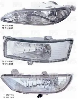 Фара противотуманная с лампой DEPO FP 8163 H1-E