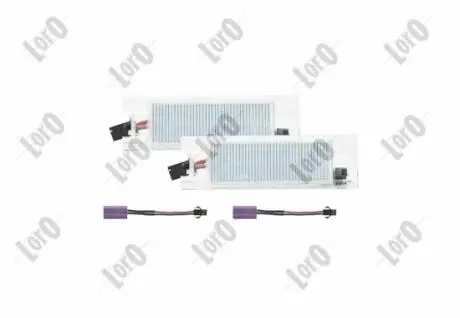 Ліхтар підсвітки номерного знакулівий\правий LED CENA ZA 2SZT. DEPO L372100003LED