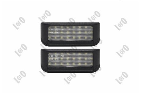 Лiхтар пiдсвiчування номерного знаку свiтлодiодний, 2 шт. DEPO L382100006LED (фото 1)