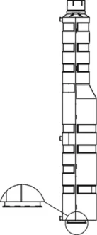 Глушник системи випуску (середній) Dinex 80455