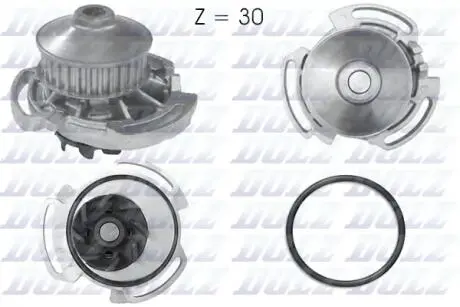 Водяний насос VW GOLF III JETTA POLO / SEAT CORDOBA (6K2/C2) IBIZA II (6K1) INCA (6K9) DOLZ A164