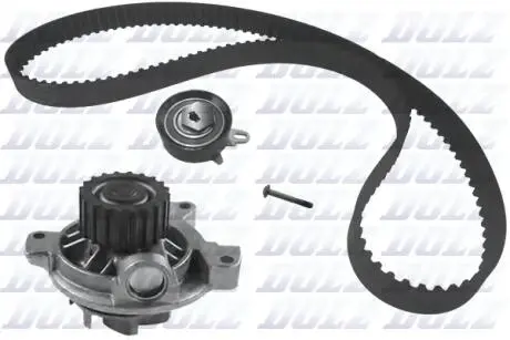 Комплект ГРМ (ремінь + ролик + водяний насос) VW TRANSPORTER T4 2.5 09.90-06.03 DOLZ KD083