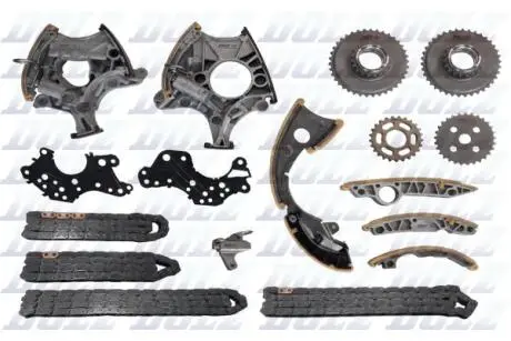Комплект цепи ГРМ Audi A4/A6/A8 2.4/3.2 04-10 (цепь + элементы)) DOLZ SKCA128