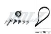 Комплект ГРМ (ремінь + ролик) VOLVO C30, S40 II, V50, FORD B-MAX, C-MAX, C-MAX II, ECOSPORT, FIESTA V, FIESTA VI, FOCUS C-MAX, FOCUS II, FOCUS III, FUSION, GRAND C-MAX, KUGA II 1.25-1.6LPG 11.01- DOLZ SKD070 (фото 1)