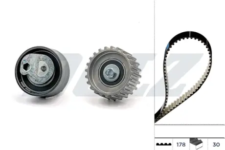 Комплект ГРМ (ремінь + ролик) IVECO DAILY III, DAILY IV, DAILY V, DAILY VI, FIAT DUCATO, PEUGEOT BOXER 2.3D/3.0CNG/3.0D 12.01- DOLZ SKD112