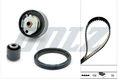 Комплект ГРМ Citroen C1/C3/C4/Peugeot 2008/208/301 1.2 12-(118x16) DOLZ SKD180IO