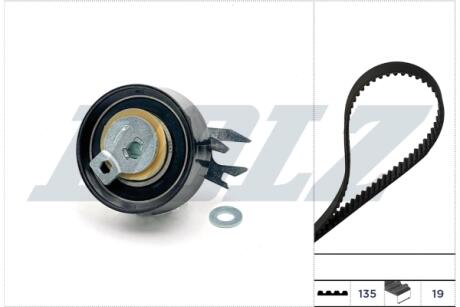 Комплект ГРМ VW Caddy II/Polo 1.0/1.4 95-04 (19x135) DOLZ SKD230 (фото 1)