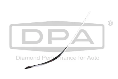 Окантовка для переднього бампера, права, хромована DPA 81017902